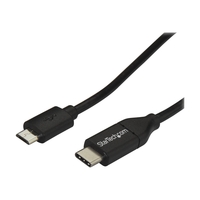 startech .com 2 m USB C naar Micro USB kabel - M/M - USB 2.0 - USB-C naar Micro USB oplaad kabel - USB 2.0 Type C naar Micro B kabel - USB-kabel - USB-C (M) naar micro-USB type B (M)