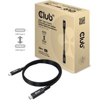club3d USB 4 Type C aansluitkabel 0,8m PD 100W / 8K St/St retail
