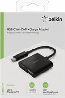 Belkin AVC002btBK USB-C to HDMI + Charge Adapter (60W)