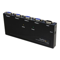 StarTech.com 4 Port VGA 350 MHz Video Splitter hochauflösend - 1 x VGA (Stecker) 4 x VGA (Buchse)