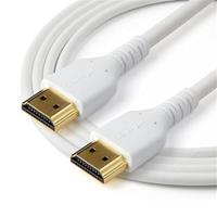 startech .com Premium High Speed HDMI kabel met Ethernet 4K 60Hz - versterkte aramidevezel - EMI bescherming - TPE kabel - 1 m (RHDMM2MPW) - Premium hoge snelheid HDMI met ethernetkabel - HDMI (M) naar HDMI (M