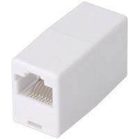 digitus RJ45 Netzwerk Adapter CAT 5, CAT 5e [1x RJ45-Stecker - 1x RJ45-Stecker] Weiß