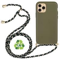 Saii Eco-Line iPhone 11 Pro Biologisch Afbreekbaar Hoesje met Riem - Groen