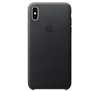 Apple Leather Case iPhone XS Max schwarz