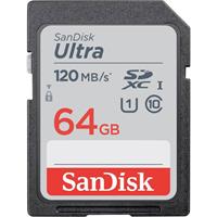 SanDisk SDXC Ultra 64GB (Class 10/UHS-I/120MB/s) SDXC-kaart 64 GB Class 10 UHS-I