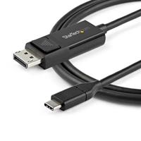 startech .com 3ft (1m) USB C to DisplayPort 1.2 Cable 4K 60Hz, Bidirectional DP to USB-C or USB-C to DP Reversible Video Adapter Cable, HBR2/HDR, USB Type C/Thunderbolt 3 Monitor Cable - 4K USB-C to DP Cable (