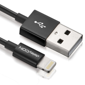 DELEYCON USB-Daten/Ladekabel MK-MK402 für Apple, 0,5 m, schwarz
