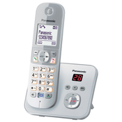 Panasonic KX-TG6821GS Telefon DECT-Telefon Anrufer-Identifikation Anschluss Deutsch Silber