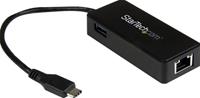 startech .com USB 3.1 USB-C to Gigabit Network Adapter with Extra USB Port - Netwerkadapter - USB Type-C - Gigabit Ethernet - zwart