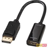 Lindy 41718. Hostinterface: DisplayPort, Output interface: HDMI. Kleur van het product: Zwart
