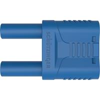 Schützinger SKURZ 6100 / 19-4 IG 2MB Ni / BL Veiligheids-kortsluitingstekker Blauw 1 stuk(s)