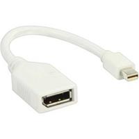 Nedis Mini-DisplayPort - DisplayPort-kabel | Mini-DisplayPort male - DisplayPort female | 0,2 m | Wit