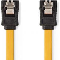 Nedis SATA 3Gb / s Kabel / SATA 7-Pin-Buchse / SATA 7-Pin-Buchse / PVC / 0.50 m / flach / PVC / Gelb / Plastikbeutel