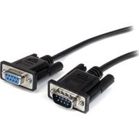 StarTech 0.5m Black Straight Through DB9 RS232 Serial Cable M/F