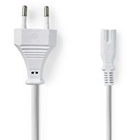 Nedis PCGP11040WT50 Euro - IEC C7 Power Cable, White (5-metres)