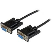 StarTech 1m Black DB9 RS232 Serial Null Modem Cable F/F