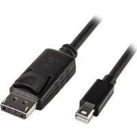 LINDY DisplayPort Anschlusskabel 1.00m Schwarz [1x DisplayPort Stecker - 1x Mini-DisplayPort S