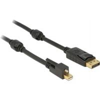 Displayport Kabel mini dp - dp St/St 2.00m 4K +Schra (83722) - Delock
