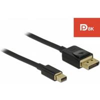 DeLock 84927 DisplayPort kabel 1 m Mini DisplayPort Zwart