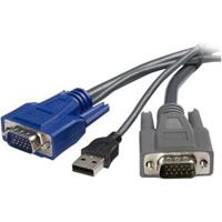 StarTech 6ft Ultra-Thin USB VGA 2-in-1 KVM Cable