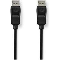 Nedis Displayport-Kabel / DisplayPort Stecker / DisplayPort Stecker / 8K@60Hz / Vernickelt / 3.00 m / rund / PVC / Schwarz / Plastikbeutel
