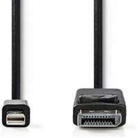 Nedis Mini Displayport-Kabel / DisplayPort 1.2 / Mini DisplayPort Stecker / DisplayPort Stecker / 21.6 Gbps / Vernickelt / 2.00 m / rund / PVC /