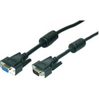 Vga Cable st/bu black 2x Ferrit Core 1,80M (CV0004) - Logilink