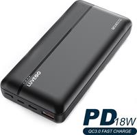 Luvego Krachtige 20.000mAh Powerbank - USB, USB-C en microUSB aansluiting - ondersteunt QC Ã©n PD