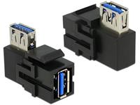 Delock Keystone Modul USB 3.0 A Buchse > USB 3.0 A Buchse 90 gewinkelt