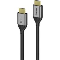 Alogic ULHD02-SGR HDMI kabel 2 m HDMI Type A (Standaard) Zwart, Grijs