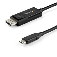 startech .com 3ft/1m USB C to DisplayPort 1.4 Cable 8K 60Hz/4K, Bidirectional DP to USB-C or USB-C to DP Reversible Video Adapter Cable, HBR3/HDR/DSC, USB Type C/Thunderbolt 3 Monitor Cable - 8K USB-C to DP Ca