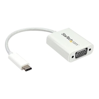 StarTech.com USB-C auf VGA Adapter - USB Typ-C zu VGA Video Konverter - Weiß - externer