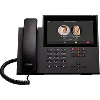 Auerswald COMfortel D-600 Vaste VoIP-telefoon Handsfree, Headsetaansluiting, Optisch belsignaal, Touchscreen, WiFi Kleurendisplay Zwart