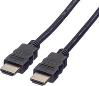 Value HDMI Aansluitkabel HDMI-A stekker, HDMI-A stekker 2.00 m Zwart 11.99.5902 Afgeschermd (dubbel), Ultra HD (8K) HDMI-kabel