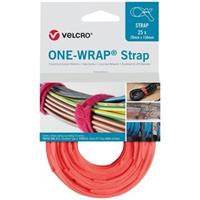 velcrobrand VELCRO One Wrap Strap - 20 mm x 200 mm - 25 stuks - Rood