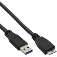 InLine 35405 0.5m USB A Micro-USB B Mannelijk Mannelijk Zwart USB-kabel