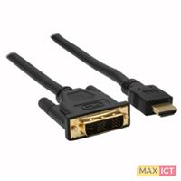 InLine 17666P 10m HDMI DVI-D Zwart video kabel adapter