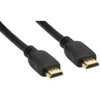 InLine HDMI Kabel, HDMI-High Speed mit Ethernet Stecker / Stecker, schwarz / gold, 1m