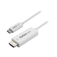 StarTech.com 1m USB-C auf HDMI Kabel - Monitorkabel - 4K bei 60Hz - USB Typ C zu HDMI Kabel - Weiß
