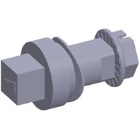 Fibox LIS ARCA S7  MID Cilinderslot 7 mm vierkant 1 stuk(s)