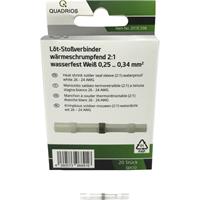 Quadrios 2011C398 Stootverbinder 0.25 mm² 0.34 mm² Volledig geïsoleerd Wit 20 stuk(s)