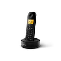 Philips D1601b - Draadloze Dect-telefoon Met 1 Handset, Groot Display (4,1 Cm) En Nummerherkenning - Zwart