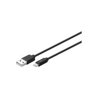 goobay Lightning USB kabel voor Apple iPhone, iPad en iPod 1m Zwart