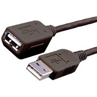 MediaRange USB 2.0 extension cable, AM/AF, 5.0m, black
