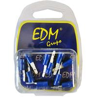 EDM Schnell isolierte männliche Faston-Klemme 4,8 mm, 10 Stück verpackt