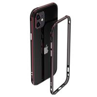 Polar Lights Style iPhone 12 Mini Metalen Bumper - Zwart / Rood