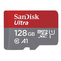 SanDisk MicroSDXC Ultra 128GB 120MB/S CL10 Micro SD-kaart