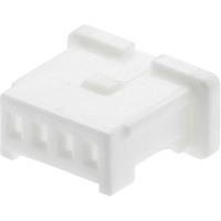 Molex 5013300400 1.00mm Pitch, Pico-Clasp Low-Halogen Receptacle Crimp Housing, Single Row, Friction Lock, 4 Circuits, Whi