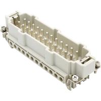 Molex 936010307 GWconnect Screw Terminal Insert, Male, 24-Pole, 16A, Numbered 1-24, with Wire Protection, Silver (Ag) Pla