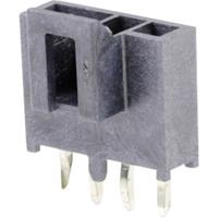 Molex 1053091104 Nano-Fit Vertical Header, Through Hole, 2.50mm Pitch, Single Row, 4 Circuits, with Kinked Pins, Tin (Sn)